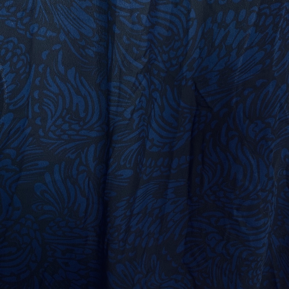 TORRID Black Blue Sheer Blouse 110844 Top Shirt 2 - Picture 15 of 16